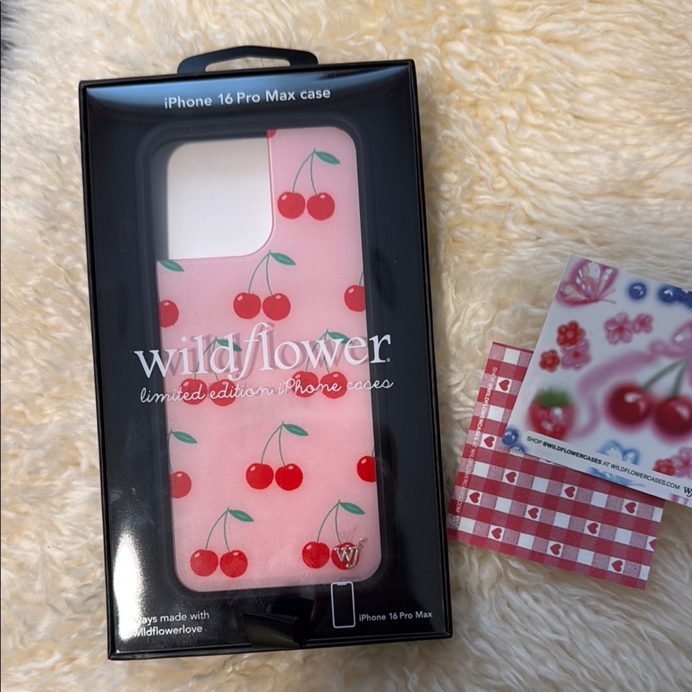 Wildflowers Pink Cherry iPhone 16 Pro Max Case